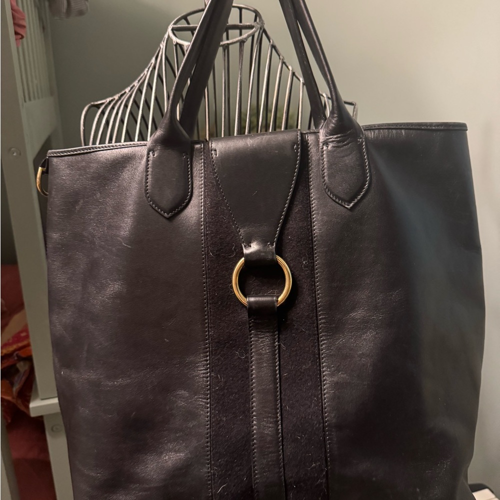 Rare to find - Ralph Lauren purple collection leather and suede equestrian tote - Picture 10 of 10